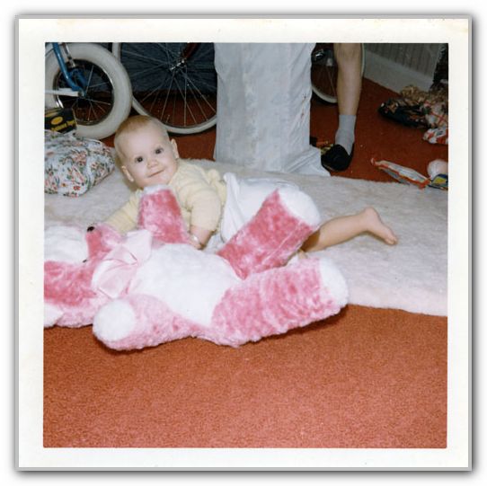 SJ & her very first christmas morning 1966